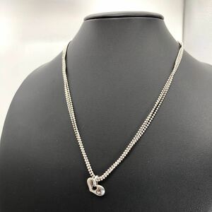  Courreges Heart 3 ream necklace 
