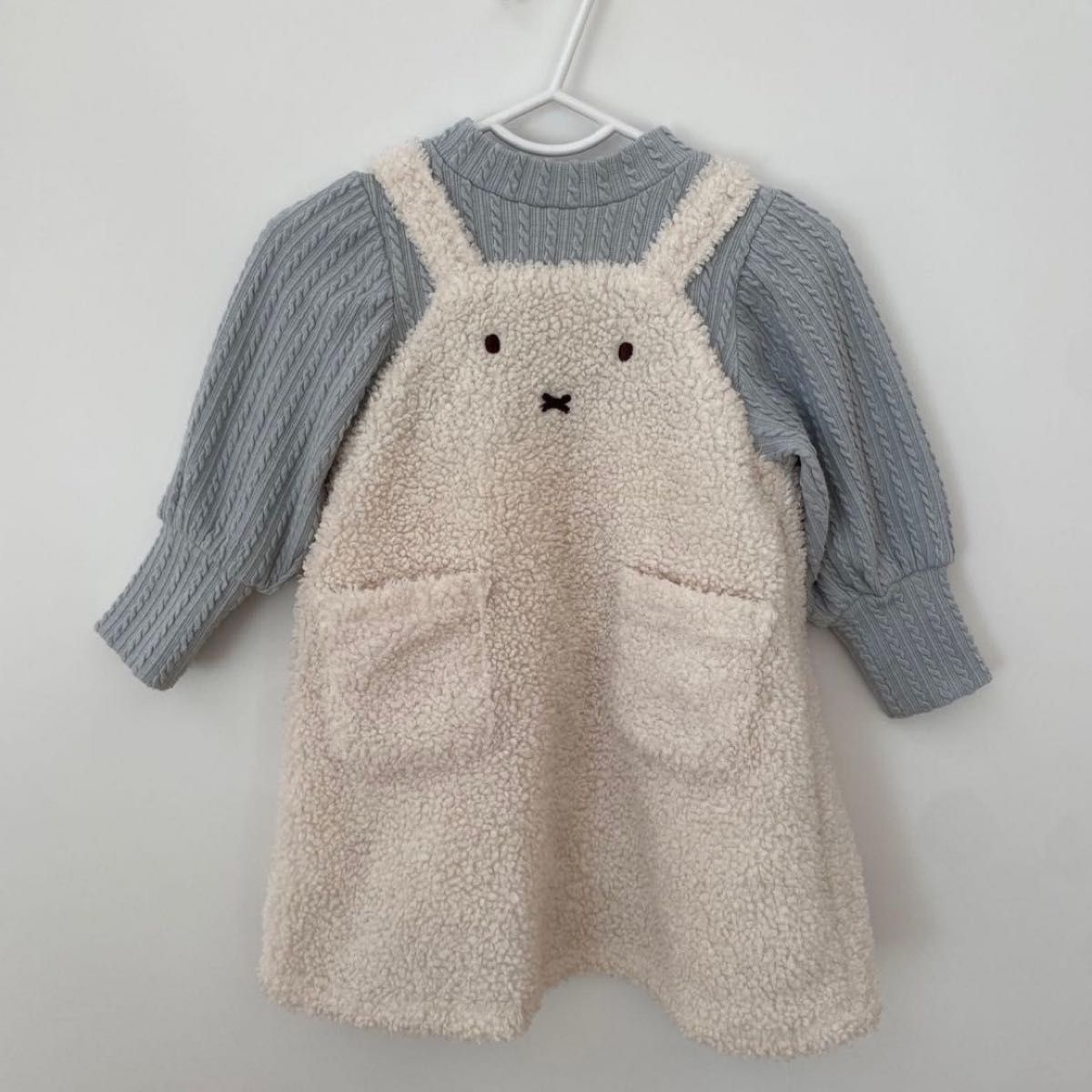 petit main ミッフィー　ボアジャンスカワンピース