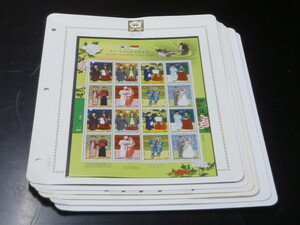21EA　S　韓国切手シート №51　2007年　婚礼衣装・他　各シート　シール式含　計6種　未使用NH・美品