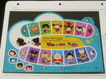 21EA　S　韓国切手シート №66　2012年　韓国のキャラクターシリーズ・他　各シート　シール式含　計7種　未使用NH・美品_画像2