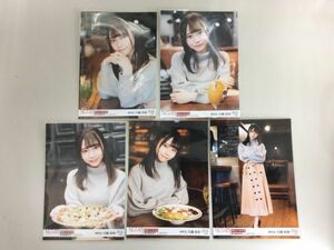 NGT48 研究生 川越紗彩 生写真 新潟ロケ生写真 新潟県新潟市・レストラン 5種 5枚コンプ 匿名配送対応 K612