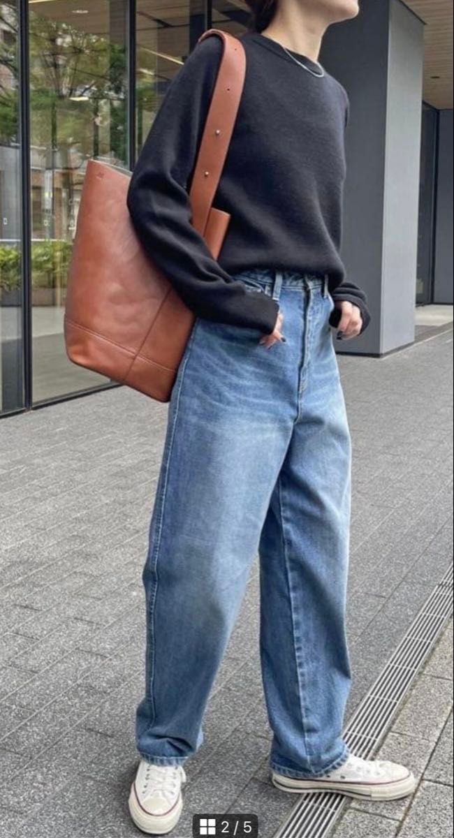 【美品】Spick&Span 5 1/2 CURVE LINE DENIM 29