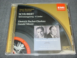 CD SCHUBERT : Schwanengesang 4 Lieder / ディートリヒ・フィッシャー＝ディースカウ