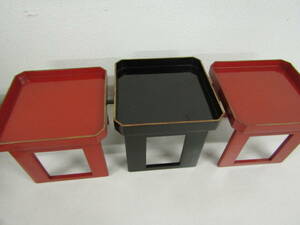  height legs serving tray 3 pcs (D739)