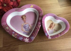 Barbie Barbie Garden Daydream Heart plate large small 2 pieces set 