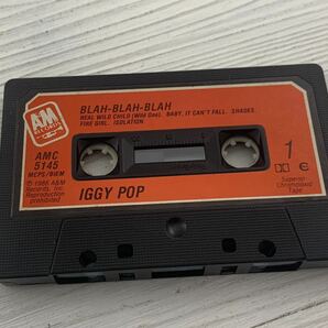 【送料無料】希少 IGGY POP イギーポップ Blah-Blah-Blah カセットテープ 中古 ヴィンテージの画像8