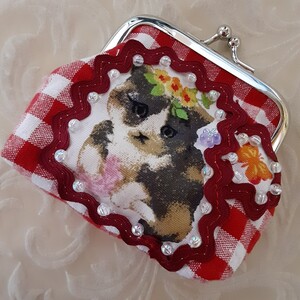 がま口ポーチ小物入れねこちゃん