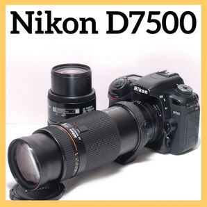 美品 高速連写 Nikon D7500 スマホ転送 4K 動画 ダブルレンズ