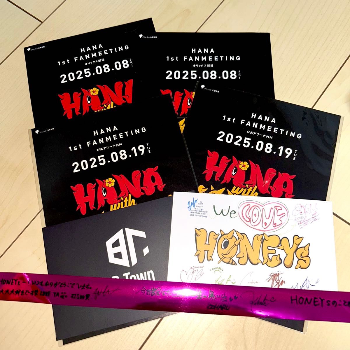 HANA 特典 チラシ ポストカード ファンミ 銀テ
