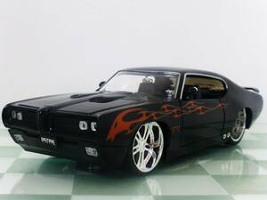 #JADA TOYS 1/24 1969 PONTIAC GTO BLACK# Pontiac 62