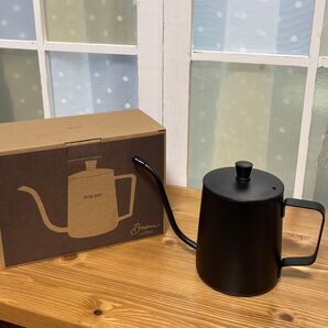 ブリューコーヒー ドリップポット(BK) キャンプ用 アウトドア コーヒーポット ステンレス