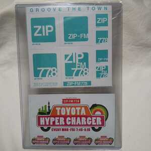 ZipーFM 77.8 ステッカー 2枚セット(TOYOTA HYPER CHARGER…