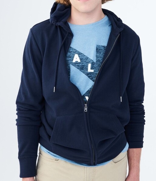 ●送料無料●大きいサイズAeropostale フルジップパーカー(インディゴインク) 【USサイズ/3XL】