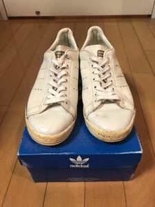 ADIDAS STAN SMITH WHITE/GREEN MADE IN FRANCE UK 6 1/2 JPN 24.5 Adidas Stansmith France made Vintage 