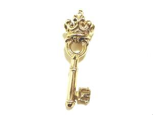 * gorgeous 9K gold Gold stamp equipped genuine article regular goods Royal Order Key Charm Plain 9K GOLD small key charm pendant top *