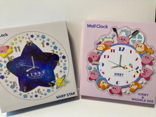 【新品未開封】星のカービィ アクリル壁掛け時計セット(カービィ&ワドルディ, ワープスター)