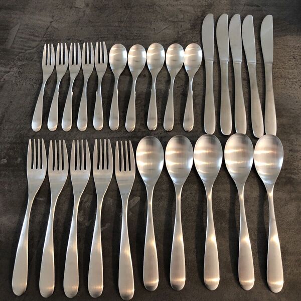 made in TSUBAME 燕三条 ツバメカトラリー 25本 フォーク大小 ナイフ スプーン大小