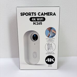 【新品】 4K アクションカメラ ウェアラブルカメラ ボディカメラ Vlog 防水 高画質 超軽量 小型 Wi-Fi スマホ連携