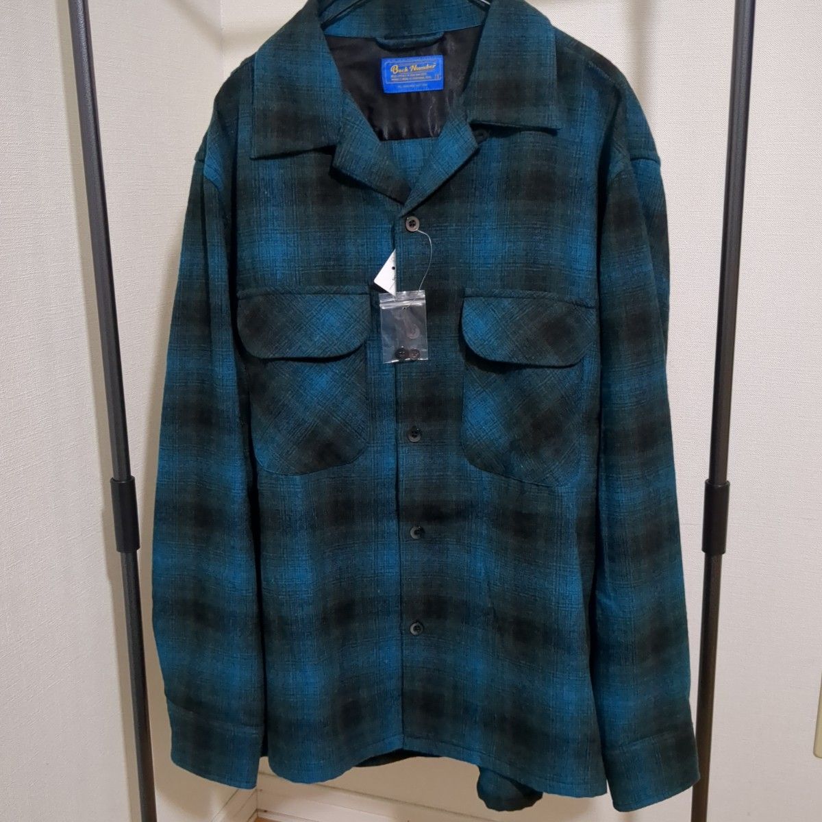 バックナンバー　ボードシャツ　ウールミックスオープンカラーシャツ　ペンドルトン