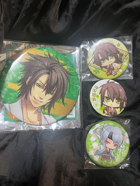 薄桜鬼 沖田総司 缶バッジ 缶マグネット