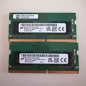 16GB DDR4 メモリ 8GB x 2 PC4-3200AA ノートPC