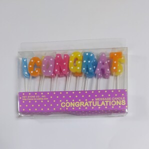 メッセージキャンドル congratulations