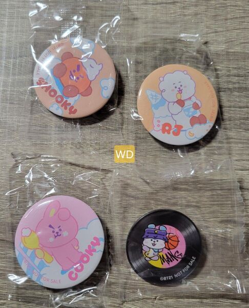 BT21 缶バッジ ビッくらポン アクリルステッカー オリジナル缶バッジ BTS