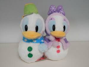 ディズニーランド30周年 TDR 2013年クリスマス ドナルド＆デイジー スノースノー 雪だるま ぬいぐるみ ペア