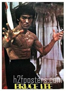 kb059　ブルースリー ポスター（BRUCE LEE）８0ｃｍ×５１ｃｍ