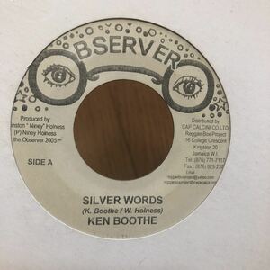 KEN BOOTHE / SILVER WORDS 7inch EP REGGAE 初期 希少