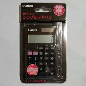 キヤノン LS-12T-WH 手帳サイズ電卓 12桁 (ブラック)