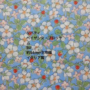 リバティ ペイザンヌ・ブロッサム BU 約54cm×生地幅 イタリア製★新品未使用☆Z