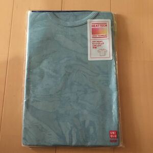  postage included new goods UNIQLO Uniqlo short sleeves heat Tec U neck T light blue 80cm postage included 