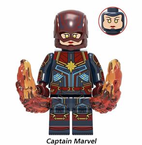 1体 キャプテン・マーベル アイアンマン マーベル アベンジャーズ　ミニフィグ LEGO 互換 ミニフィギュア h
