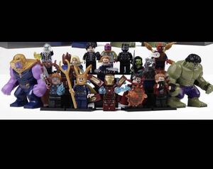 翌日発送マーベル　アベンジャーズ　ミニフィグ LEGO 互換 ミニフィギュア 16体セット。