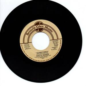 Anita Baker 「Sometimes」 米国盤プロモ用EPレコード