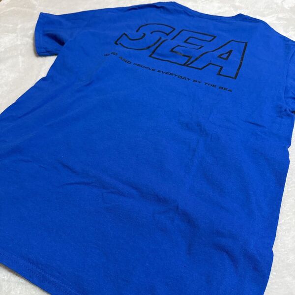 windandsea半袖Tシャツ メンズSサイズ青系 Tシャツ ブルー ウィンダンシー 半袖Tシャツ半袖 WIND AND SEA