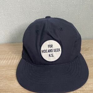 HIDE AND SEEK H.S. キャップ ネイビー ハイドアンドシーク