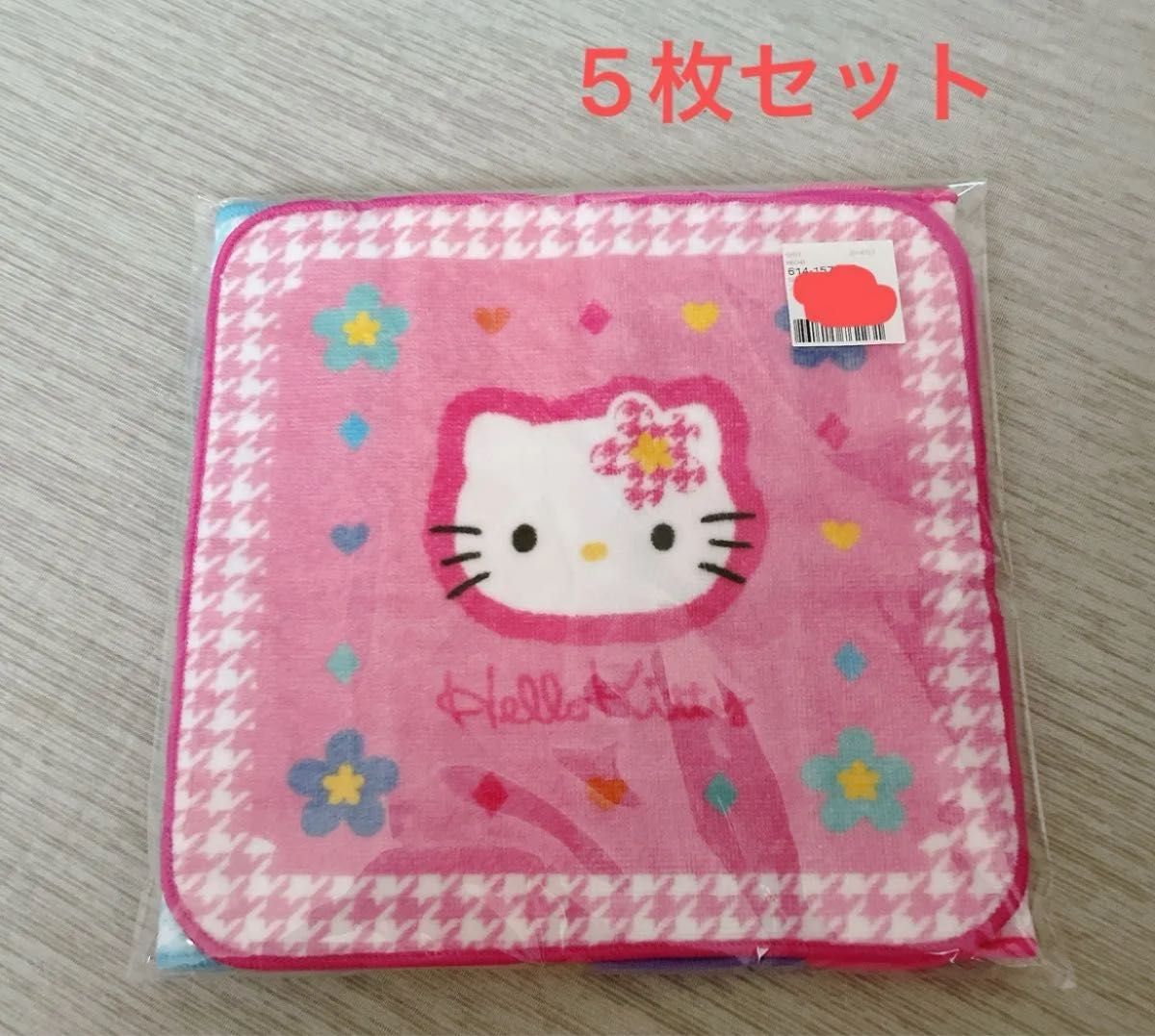 サンリオ ハローキティ タオルハンカチ 5枚 約21×21