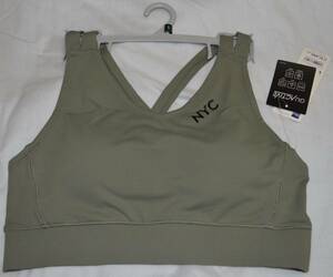 10[ new goods tag attaching ]*GU GU sports bra ( Logo ) L olive regular price 1490 jpy GUACTIVE yoga . sport optimum! free shipping 