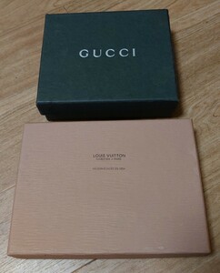 ブランド空箱2個（GUCCIとLOUIS VUITTON）★中古★