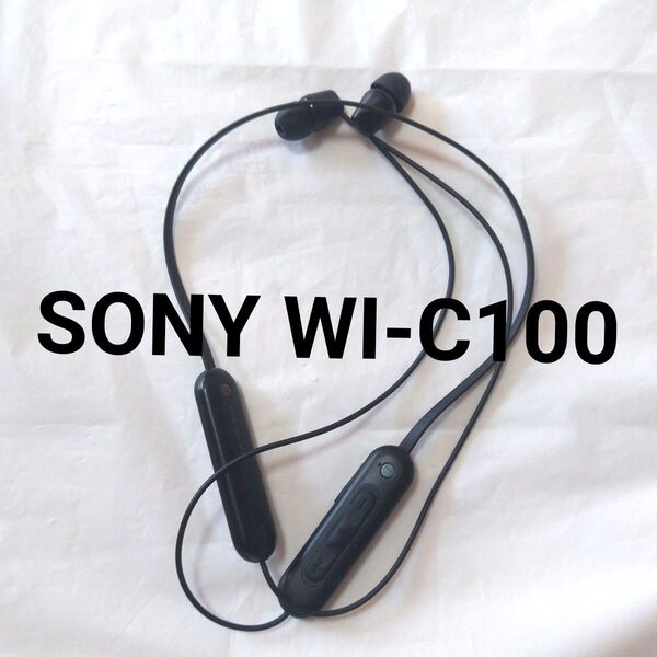 ブラック WI-C100 ソニー ワイヤレスステレオヘッドセット ワイヤレスイヤホン イヤホン Bluetooth