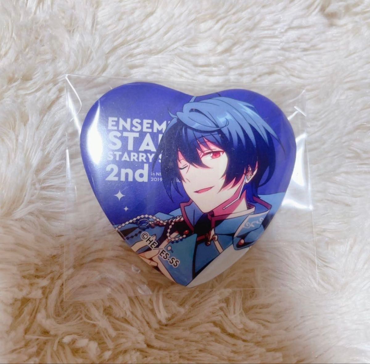 あんさんぶるスターズ Starry Stage 2nd ハート型缶バッジ 真白友也