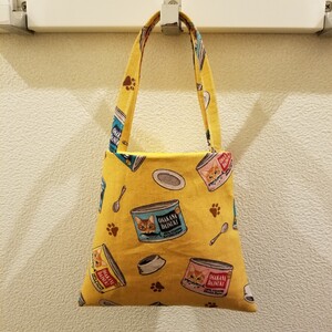 ハンドメイド トートバッグ 小さなハンドメイドのハンドバッグ ちょっとそこまでお散歩バッグ ねこかんハンドバッグ