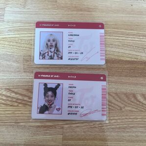 TWICE Formula of Love IDカード チェヨン ダヒョン 2枚セット