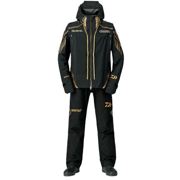 ダイワ DR-1008T トーナメント ゴアテックス パックライト レインスーツ L ブラック