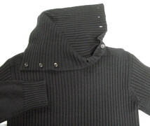 ワイズ ヨウジヤマモト ： 初期 旧タグ 変形襟 厚手 ニット （ セーター （株）ワイズ Yohji Yamamoto Y's Femme Vintage Knit Sweater_画像4