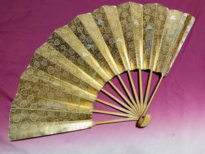 . Mai . gold color Kyoto 10 pine shop Fukui . store made total length approximately 333. Japan dancing kimono small articles fan ... sense ...