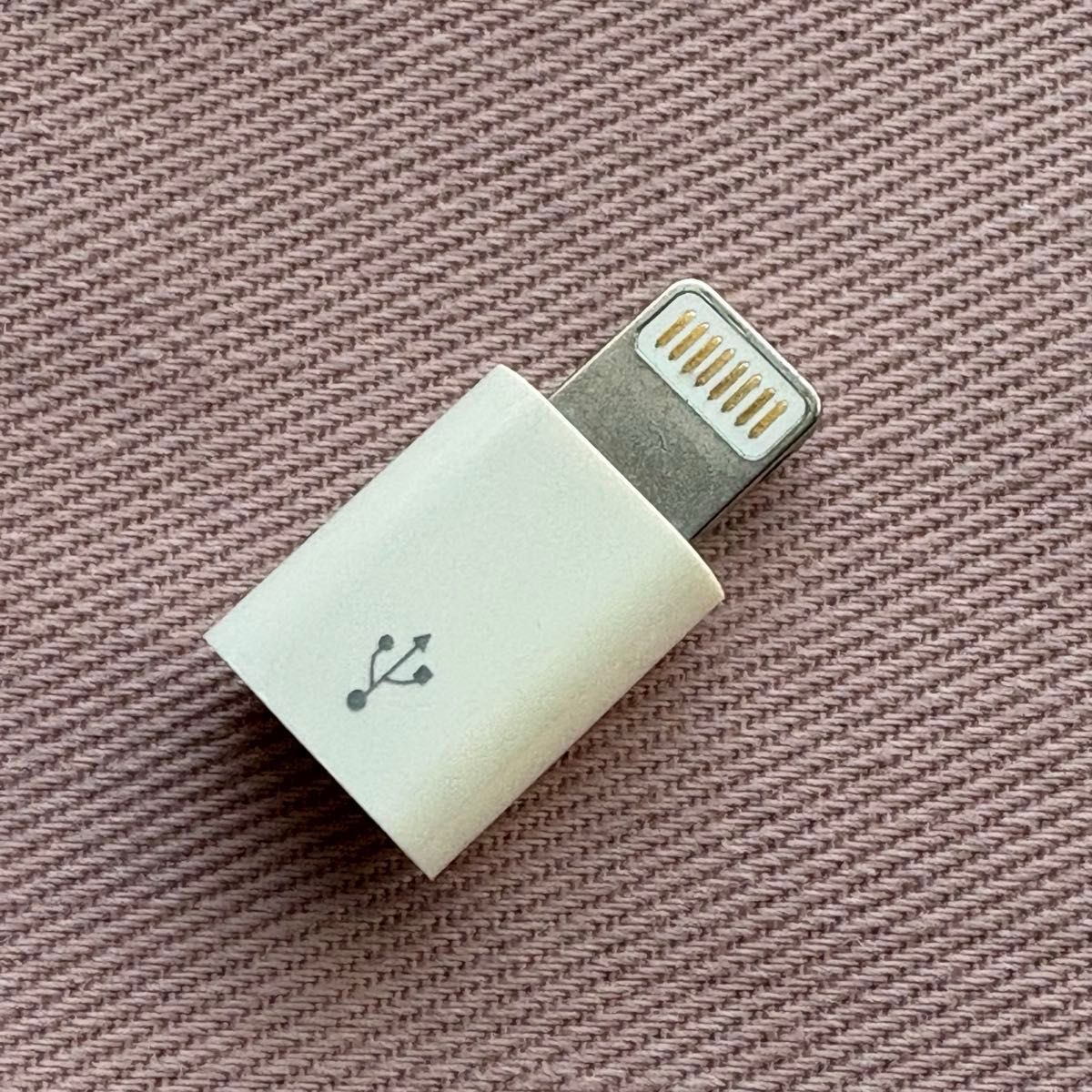 Lightning 変換アダプター USB Micro-B ホワイト