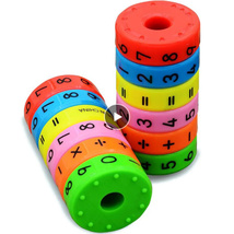 CC021：6ピース 磁気 モンテッソーリ キッズ 教育 プラスチック おもちゃ 子供 数学 番号 DIY 組み立て パズル 男の子 女の子 育脳 算数_画像1